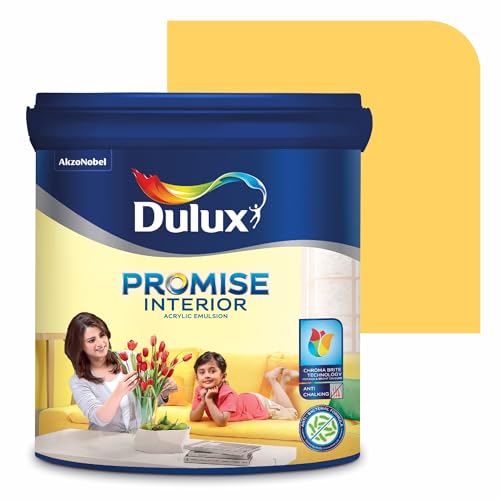 Image of Dulux Promise Interior Emulsion Paint (4L, Orion /Tender Australia) | Wall paint with Chroma Brite Technology|Brighter long-lasting colors | Rich finish | Anti-chalk | Water-based | 3-year warranty