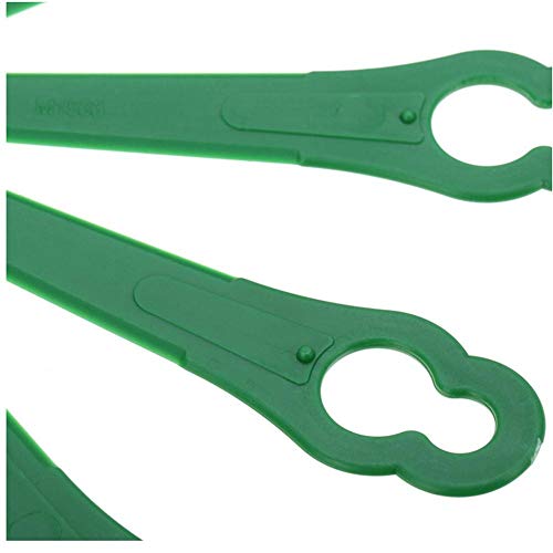 100PCS Trimmer Head Durable Plastic Blades Razor Universal Outdoor Garden Grass Lawn Machine Parts Replacement Mower for Bosch Einhell Lawn Mower,Grass Trimmers Accessary Gift for Gardener