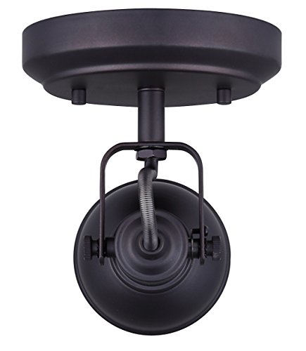 Image of Canarm ICW622A01ORB10 LTD Polo 1 Light Ceiling /Wall, Oil Rubbed Bronze with Adjustable Head, Oil-Rubbed Bronze (Pack of 6)