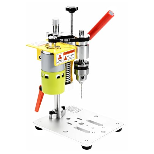 Image of Electric Mini Benchtop Drill Press, 7 Speed Drilling Machine, Portable Tabletop Drill Press Table w/ B10 Chuck for 0.6-6mm Bits, DIY Metal Woodworking Jewelry Making Drill Tool, 2000-4000 RPM