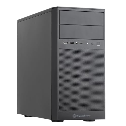 Image of Silverstone Technology FARA 314 All Metal Compact Micro-ATX Tower Chassis with Tremendous Storage Drive Compatibility, SST-FA314-B
