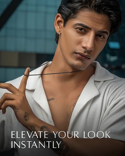 RTZN® Mens Black Chain Necklace – 3/3.5/5mm Rope Chains & Black Cuban Link Chain for Men & Women – Premium Non-Tarnish & Waterproof Mens Stainless Steel Necklace – 18/20/22/24/26" Inch3