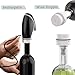 Kubedin Electric Wine Aerator Pourer Rechargeable 3-in-1 Automatic Wine Decanter Dispenser Preserver Penguin Shape Gifts for Wine Lovers (BLACK)