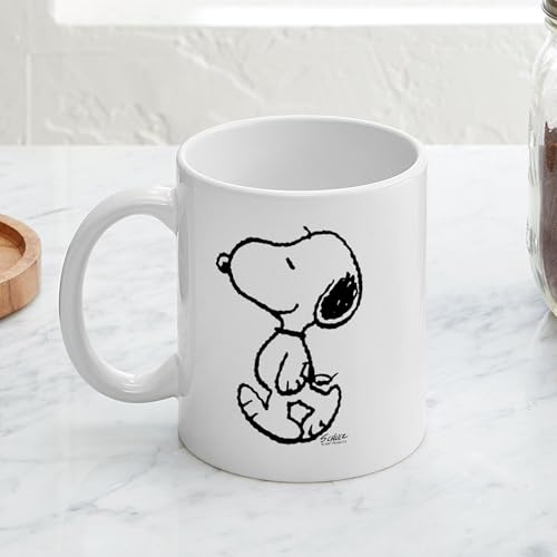 CafePress Peanuts Snoopy Mug cerámica 11 oz miniatura 5