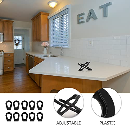 Cabilock 10 Pcs Foldable Tobacco Smoking Cigar Pipe Stand Rack Display Holder Collapsible Cigarette Rest Bracket For Cigars Gift Men Male Desktop Decor Black #TOP2