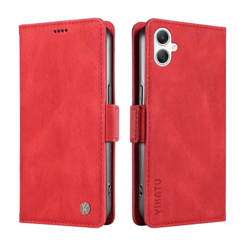 YBFJCE Samsung Galaxy A07 5G �P�[�X �J�[�h�z���_�[�t�� PU���U�[ �ϏՌ� �ϋv�� Samsung Galaxy A07 5G �g�ѓd�b�J�o�[ �E�H���b�g�P�[�X �ی�t���b�v�t�H���I�J�o�[�A���b�h