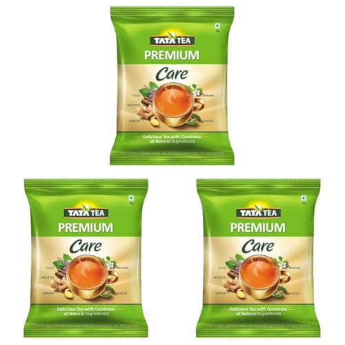 Image of Tata Tea Premium Care 500g Black Tea, Delicious Tea with Goodness of Tulsi, Mulethi, Ginger, Brahmi & Elaichi, Trusted Quality, Loose Leaves (Pack of 3)