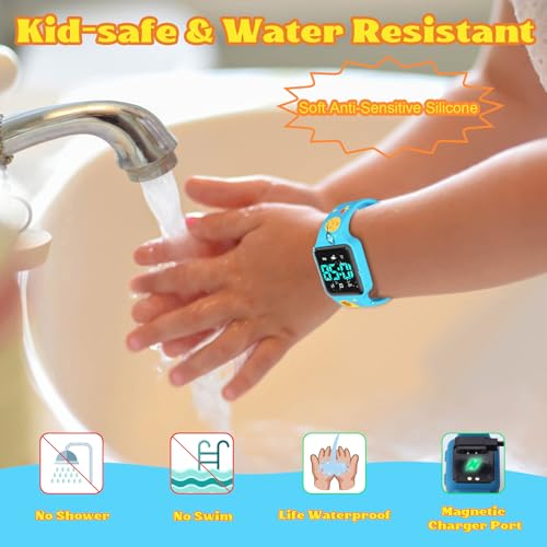 Image of Toddler Potty Training Set - Potty Training Watch with Musical /Vibration Countdown Alerts, Fun Board Book, Progress Chart & Reward Stickers - Interactive Potty Training Kit for Kids Ages 2-6
