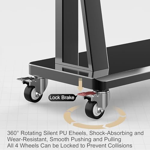 Soporte móvil para TV y monitor ajustable 32-120 pulg miniatura 4