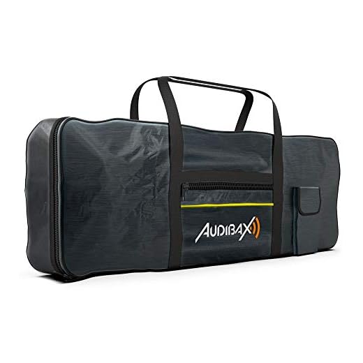 Audibax Onyx Bag 61 - Funda para Teclados y Pianos de 61 Teclas - Bolso con Dos Asas Fuertes y Cómodas - Mochila Acolchada para un Teclado o Piano Digital - Estuche Fabricado en Poliéster