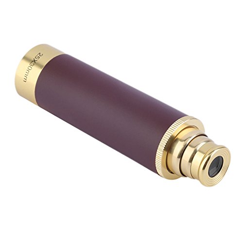 Tragbares ausziehbares Fernrohr, Antik-/Piraten-Stil, 25 x 30 mm, wasserdicht, monokular, rostfreie Zinklegierung, für Vögel, Wildtiere, Jagd,