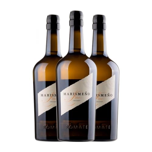 Sánchez Romate Fino Marismeños Palomino Fino Jerez-Xérès-Sherry 75 cl Vino generoso (Caja de 3 Botellas de 75 cl)