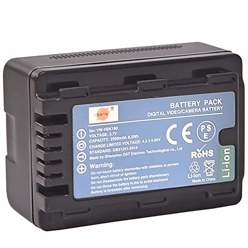 Pack de Baterías de Repuesto VBK180 para Videocámara Panasonic HDC-TM55GK 6