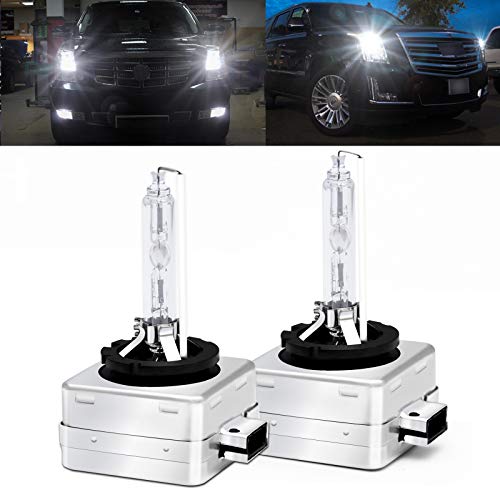 Xotic Tech D1S D1R D1C Xenon 35W HID Replacement Light Bulbs,6000k Xenon White 2pcs