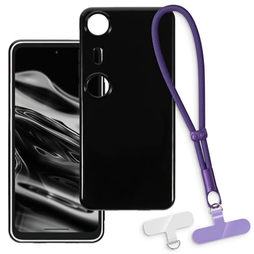 OAGELIM 2-in-1�ی�P�[�X�ƃ��X�g�X�g���b�v Xreal Beam Pro 5G �Ƃ̌݊������� ���O���\�ȃ��j���[�h�t���d�b�J�o�[�A����~�ߕ����h�~�O���b�v�n���h�� (�u���b�N + �p�[�v��)