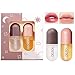 Produktbild 2 Pcs Lamvpiny Natural Lip Plumper NatüRliches Make-Up Lipgloss Lip Care Lip Plump Serum Kit Derol Lip Plumper Tag und Nacht Lip Gloss Lip Enhancer FüR Vollere Hydratisierte Beauty Lips