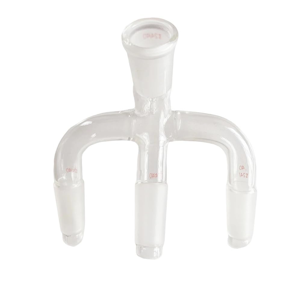 Adaptador receptor de vidrio 24/40 con junta esmerilada múltiple for cristalería de laboratorio