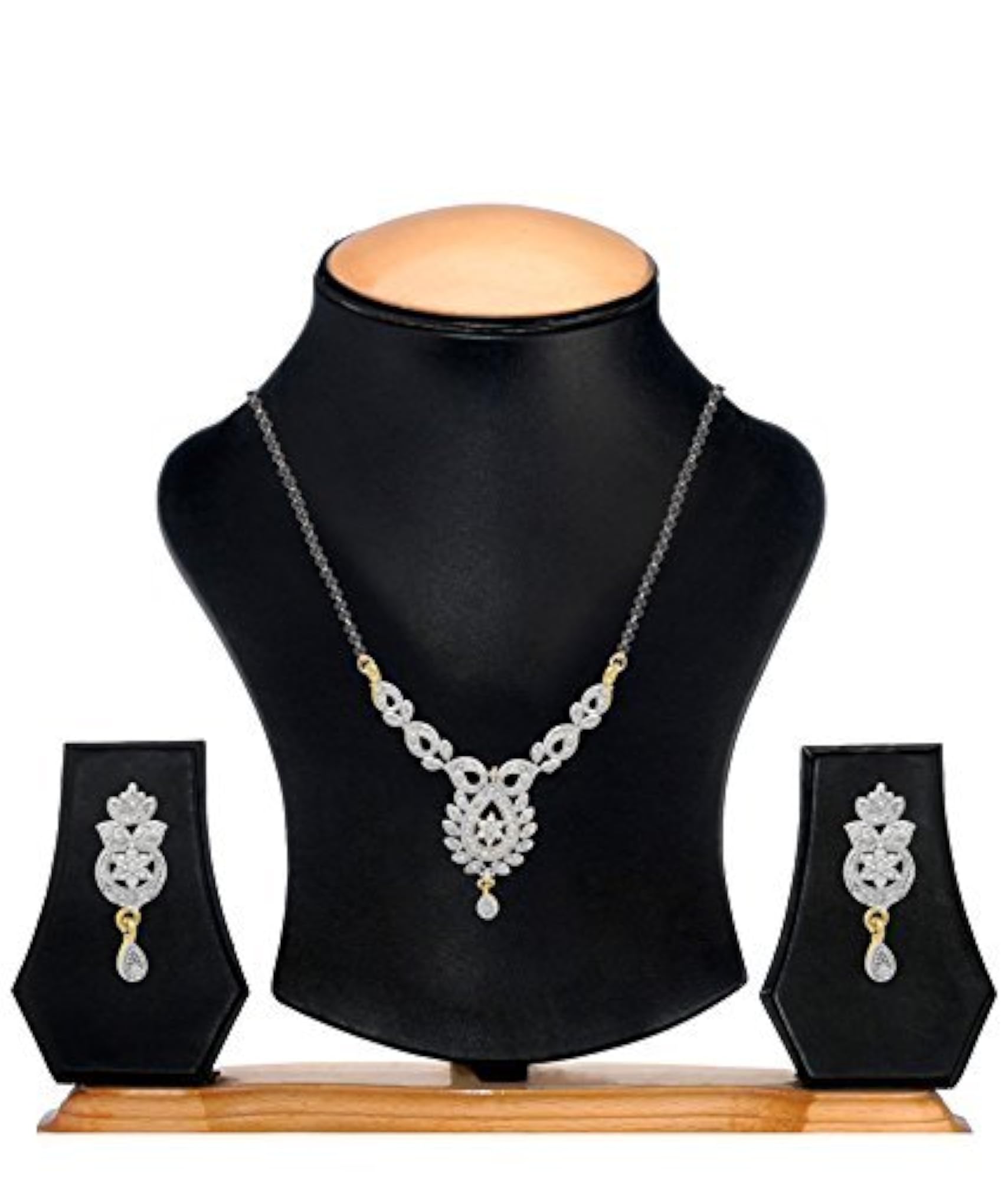 American Diamond Mangalsutra Jewellery Set