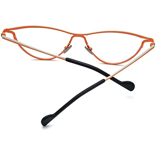 Image of FONEX Colorful Pure Titanium Glasses Frame Women Retro Round Eyeglasses