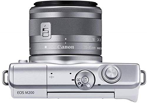 Canon EOS M200 Kit (EF-M 15-45mm f/3.5-6.3 IS STM) White : CANON