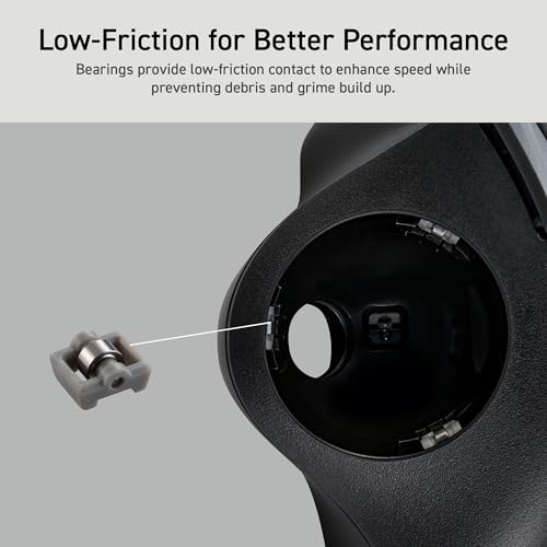 ELECOM Ergonomic Comfort Design Trackball IST Wireless 2.4GHz Connect, Super-Smooth Tracking with Roller Ball Bearing, 36mm Ball, Thumb Control, Compatible for Windows, PC, and Mac Black (M-IT11DRBK) - Thumbnail 4