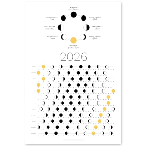 2026 Light Moon Phase Calendar...