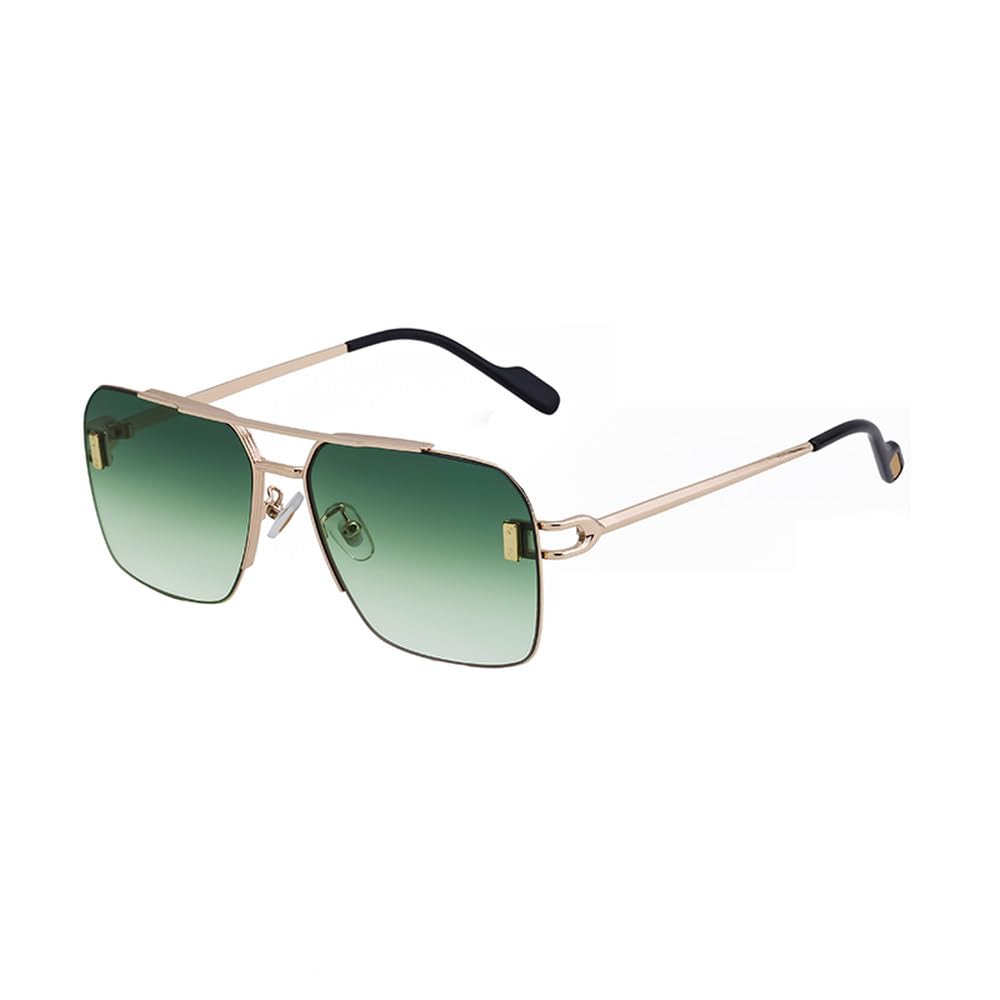 Mode classique grand format avec verres de soleil géométriques unisexes - 8