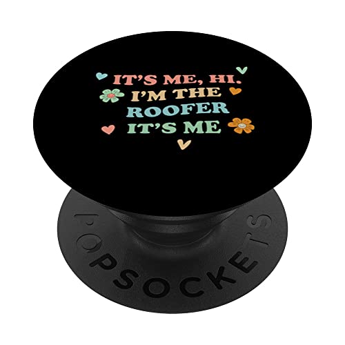 Groovy It's Hi Me Título de trabajo – Divertido techo PopSockets PopGrip Intercambiable