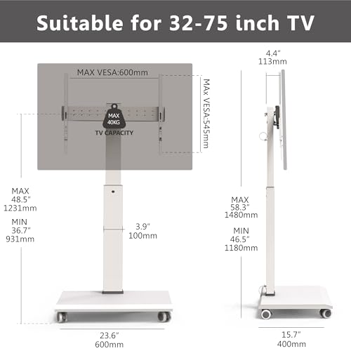 Soporte móvil para TV ajustable FITUEYES hasta 75" miniatura 2