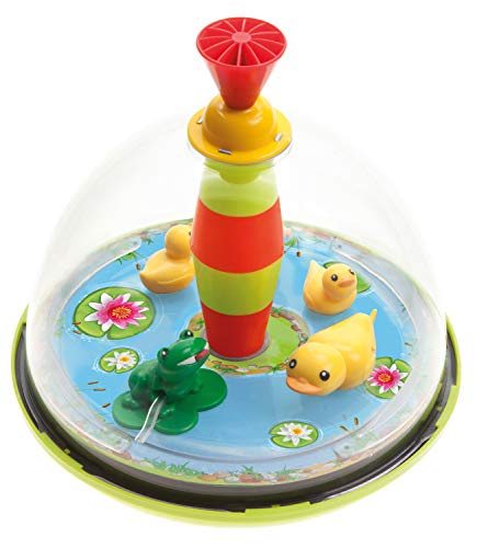 Bolz 52130 - Panoramakreisel Entenfamilie ca. 19 cm, Kunststoff Schwungkreisel, klassischer Pumpkreisel, Musikkreisel mit Enten Motiv, Kreisel mit Standfuss, Spielzeugkreisel für Kinder ab 18 Monate - Image 4