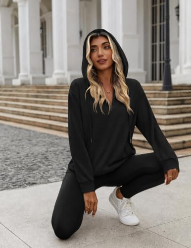Image of Zeagoo Hoodies for Women Half Zip Up Oversized Sweatshirt Fall Clothes 2026