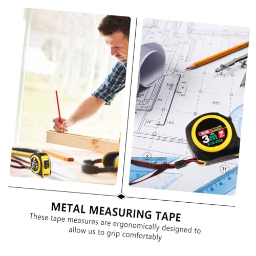 2 cintas métricas de acero inoxidable 19mm para construcción miniatura 4