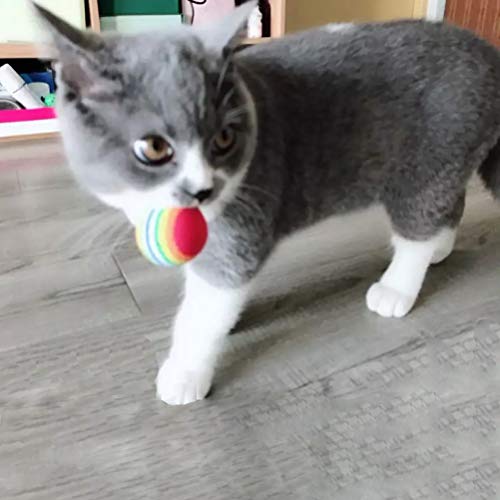 Depets Cat Toys Kitten Toys Assortments, 16Pcs Variety Kitty Toy Set Including Interactive Feather Teaser Toy, Mouse Tumbler, Mylar Crinkle Balls Bells Toys, For Chewing Playing (Random Color) #TOP3