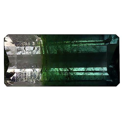Tourmaline pastèque 11x5 mm octogone à monter en bijou personnalisé élégant