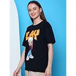 Preneum-Womens-Cotton-Casual-Printed-Half-Sleeves-Round-Neck-Oversized-T-Shirt-Loose-Fit-Relaxed-Fit-Wide-Fit-Trendy-Graphic-Tee