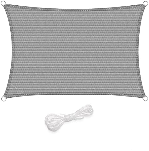 WOLTU Toldo Vela de Sombra Cuadrado 3x3 m HDPE Transpirable Prevención