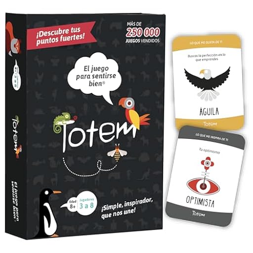 Totem El Juego de Sentirse Bien – Juego de Cartas de Terapia y Team Building para Niños, Adultos y Familias, Ideal para Consejería, Mindfulness y Autoestima (Edición Original en español) | Ya disponible en tu tienda friki favorita! En mundofriki.es! Totem El Juego de Sentirse Bien – Juego de Cartas de Terapia y Team Building para Niños, Adultos y Familias, Ideal para Consejería, Mindfulness y Autoestima (Edición Original en español) | Ya disponible en tu tienda friki favorita! En mundofriki.es!