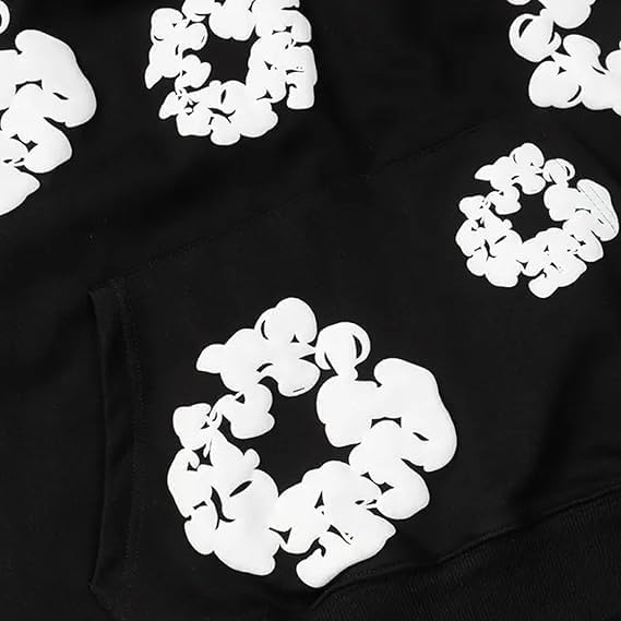 Y2K Graphic Flower Print Hoodie Sweatpants Set, Oversized 2 Piece Streetwear Tracksuit for Men Women, Casual Pullover Outfit - Image 4