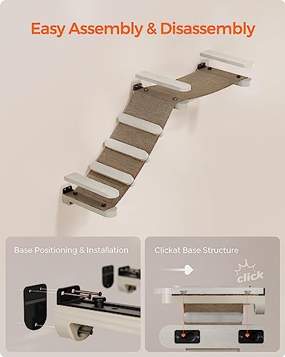 Feandrea Coleção Clickat – Kit de peças sobressalentes para rede de escalada para gatos nº 002, teci