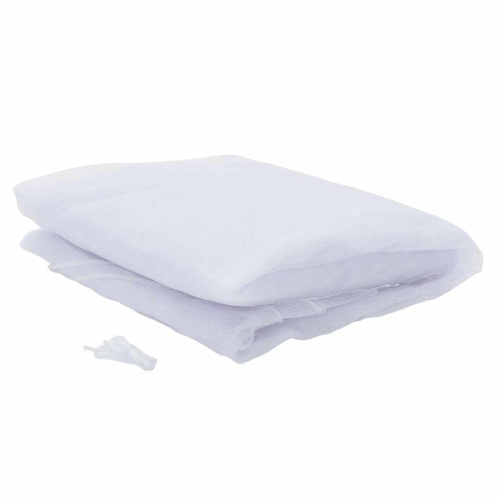 Moskitonetz für den Außenbereich aus Polyester, x x, feinmaschiges Mückennetz mit Maschen, weiß, rechteckiges Fliegengitter für Camping, Garten, Outdoor
