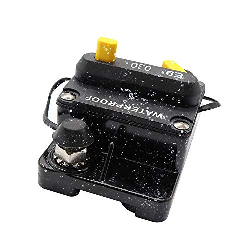 Yorten Disjuntor 30A de bateria dupla com reset manual IP67 à prova d'água 12V 24V fusível