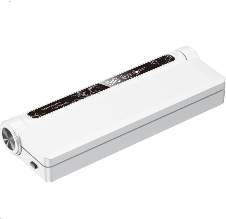 Máquina selladora al vacío de alimentos - Sellador de preservación de uso doméstico, operación con un solo toque, modos seco y húmedo, extiende la