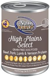 Tuffys Pet Foods NutriSource Grain Free Canned High Plains Select Dog Food 12/13oz