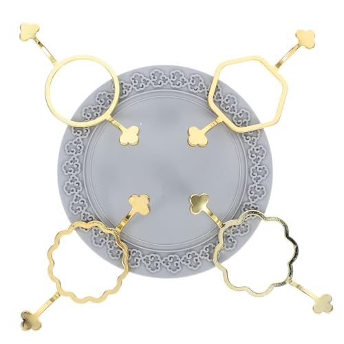 TEHAUX DIY Wax Seal Molds Set Pc Metal Stamps Silicone Mats Kit for Elegant Invitations Envelopes