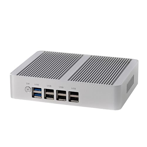 Image of KINGDEL Fanless Mini PC 4-Core 12th Gen N100(up to 3.4GHz) 8GB DDR4 RAM 1TB NVMe SSD Mini Desktop Computer with Triple Display DP HD Support 4K 2xLAN 8xUSB