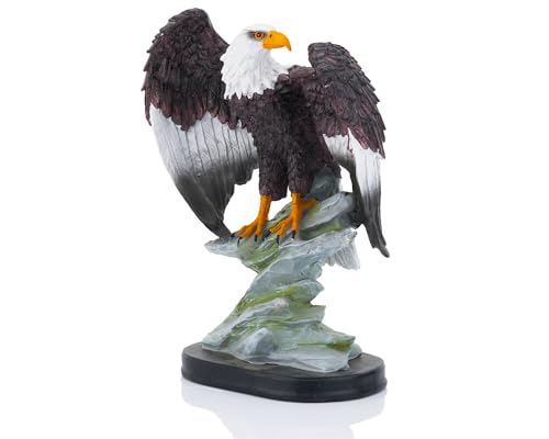 Estatua Realista de Águila Calva 10 pulgadas Decoración