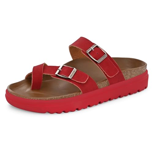Image of Centrino Women's Berkin-Style Slip-On Sandals | Open Toe Design | Soft PU Footbed | Lightweight & Comfortable | Arch Support | On-Grip Sole | Casual Outdoor Wear (9228)