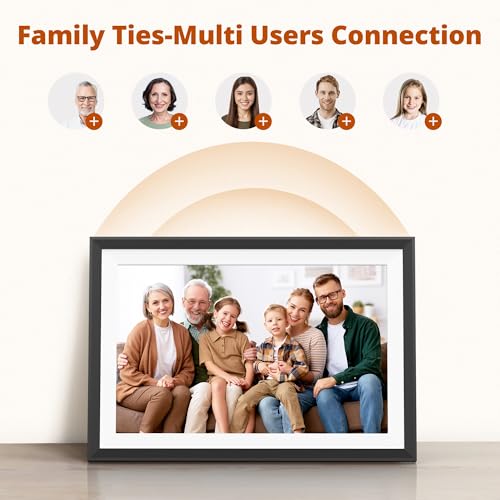 Image of Dragon Touch 10.1'' WiFi Digital Picture Frame with Dual Swappable Snap Frames - 1280x800 HD IPS Touch Screen, Auto-Rotate, Instantly Share Photos /Videos via Free App, Gift for Birthday, Wedding, Mom