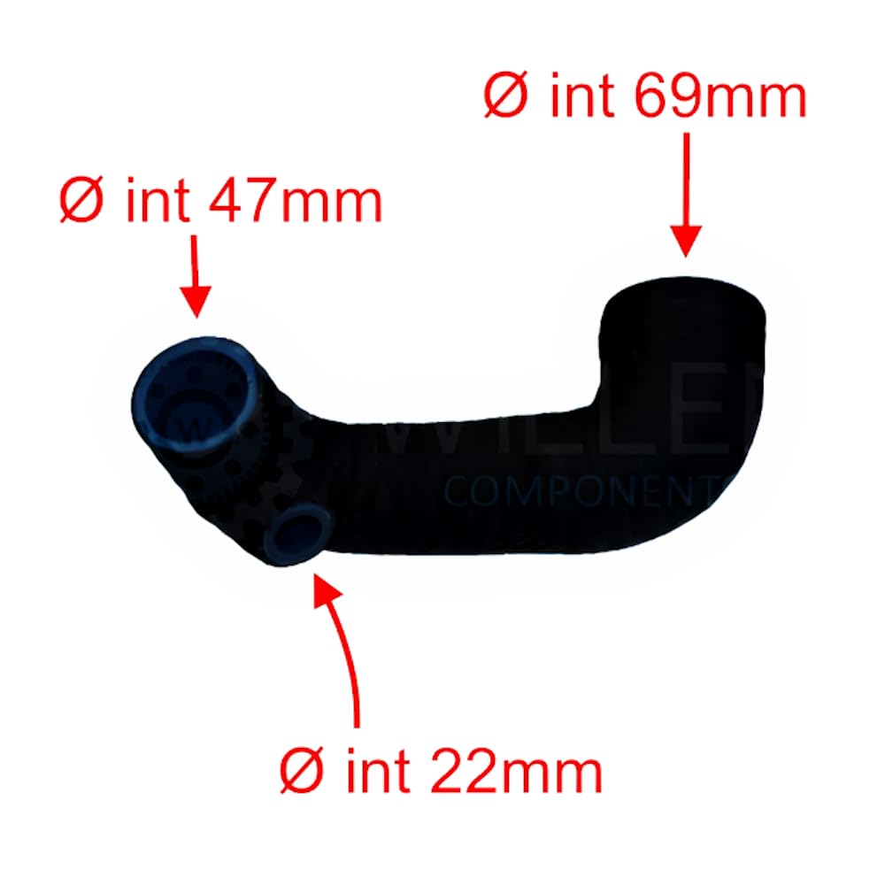 WIELEN COMPATIBILE CON MANICOTTO INTERCOOLER TUBO TURBO ARIA MITSUBISHI COLT SMART FORFOUR 1.5 MR597600