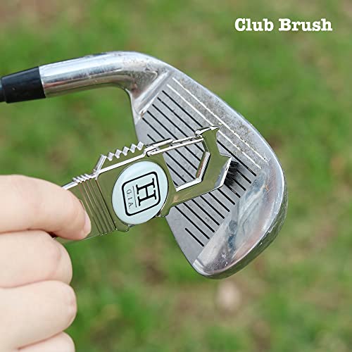 Handy Picks Golf Divot Repair Tool – 7 In 1 Multipurpose Golf Tool – Lightweight Compact Sturdy Golf Magnetic Divot Tool – Gift For Golf Lovers Silver #TOP4